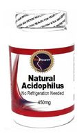 Natural Acidophilus (No Refrigeration Needed) 450mg 100 Capsules # BioPower Nutrition