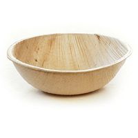 Leafware 3" Palm Leaf Square Single Bite Bowls / Ramekins - 25 Count - Disposable Small Bowls/Plates - Natural