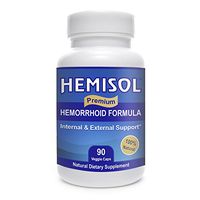Hemisol - Premium Natural Hemorrhoid Formula (2 Bottles - 180 Veg. Capsules)