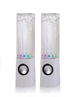 White Dancing LED Water Show Music Fountain Light Speakers for Computer Laptop