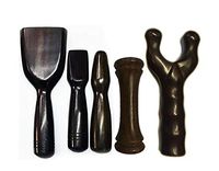 Tok Sen, Bident, Dumbbell Add-On, Hammer Set Wooden Massager Tool Deep Tissue Therapy Toksen Massage Stick Trigger Point Back Muscle Foot Strike Wedge Stamp Percussion Wood Thailand