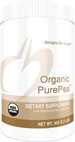 Designs for Health Organic PurePea - Vanilla Pea Protein Powder with 20g Vegan Protein, Organic + Non-GMO (15 Servings / 450g)