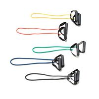 CanDo Exercise Tubing-with-Handles 5 Piece Set, 36 Inch
