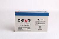 6V 7Ah ZEUS Battery Products PC7-6 PC7-6F1 SLA Battery - Replaces LC-R067R2P, PS-670, UB670, NP7-6