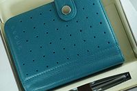 Cross Autocross Leather Mini Agenda Teal (Ac132-5)