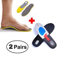 2 Pairs Shoe Insoles, Orthotic Insoles+Sport cushion Insoles Providing Excellent Shock Absorption and Cushioning, Best Insoles for Men and Women for Everyday Use