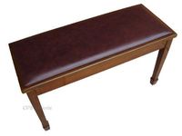 Walnut Grand Piano Bench Stool with Music Storage