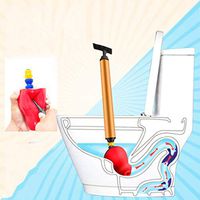 Sisyria Inflatable Toilet Plunger,Powerful Air Drain Blaster Multifunctional Drain Plunger Air Pressured Professional Grade Removal Clog and Grease