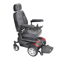 Drive Medical Model-TITANLB18CSX16 Titan X16 Front Wheel Power Wheelchair, Vented Captain's Seat, 18" x 18" & Free OPC™ Wheelchair Medical Utility Bag