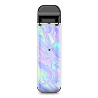 Iridescent Dahlia v1 - Design Skinz Skin Decal Vinyl Wrap for Smok Novo Pod System Vape (Vaping Device Not Included)