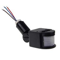 Zxlight® Led Security PIR Infrared Motion Rf Sensor Detector for Outdoor Wall Light Lamp (8, Black)