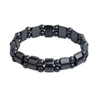 Magnetic Bracelet Round Black Stone Health Care Magnetic Weight Loss Bracelet Anti-Fatigue Bracelet Sendk