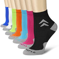 Compression Socks (7 Pairs),15-20 mmHg is Best Athletic & Medical for Men & Women, Running, Flight, Travel, Nurses (Sign 7 Pairs, L/XL)