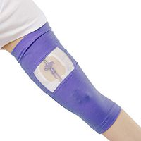 Care+Wear Ultra-Soft Antimicrobial Long PICC Line Cover Violet 17"-19" Bicep