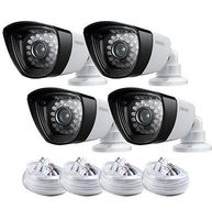 Samsung Sdc 7340bcd Pack of (4) Bullet Cameras with Extra Long 90ft Cable