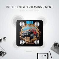 Cartoon Monster Off-Road Vehicle in Body Scale Body Fat Scale Scale for Weight Tracks 8 Key Compositions Analyzer Sync with Fitness Apps 400 Lbs