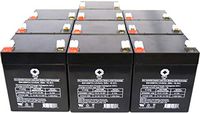 12V 5Ah Rechargeable Sealed Lead Acid Replacement Battery SPS Brand (10 Pack)