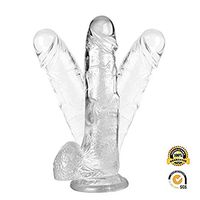 9inch Transparent Ďîldɔ'Š Waterproof Huge Massage Wand for Women Men