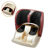 Giantex Folding Shitasu Foot Calf Massager with Heat, 2 in 1 Deep Kneading Rolling Foot Massage Machine, Tapping/Scraping/Air Compression for Tired Foot, Legs, Calf