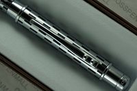 Cross Sable Classic Black Check and Chrome Twist-Action Propel/Repel Ballpoint Pen