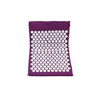Acupressure Mat Head Neck Back Foot Massage Cushion Pillow for Yoga Spike Mat Anti-Stress Acupuncture Needle Massager,Purple Mat only