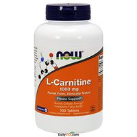 Now Foods L-Carnitine 1000 mg - 100 Tabs 2 Pack