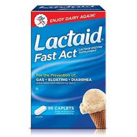 Lactaid Fast Act Lactase Enzyme Supplement, 1 Pack- 96 Count