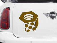 Mountain Hardware  (Gold 4") Vinyl Decal Sticker for Car Automobile Window Wall Laptop Notebook Etc.... Any Smooth Surface Such As Windows Bumpers