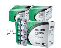 1000 pcs Maxell SR621SW SR60 SG1 364 Silver Oxide Watch Battery