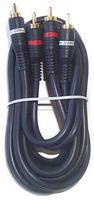 Black Point Products BA-134 Gold 2-RCA Python Cable, 6-Foot