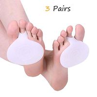 Forefoot Cushion Insert Pads 3Pairs Ball of Foot Cushions Soft Gel Ball Foot Pads, Pain Relief Shoes Gel Shoes Insoles Insert Foot Care Product