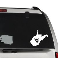 GottaLoveStickerz West Virginia State Map Removable Vinyl Decal Sticker for Laptop Tablet Helmet Windows Wall Decor Car Truck Motorcycle - Size (05 Inch / 13 cm Wide) - Color (Matte White)