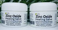 Urban ReLeaf Zinc Oxide Salve Set of 2! Gently Soothe & Heal Damaged, Injured & Dry Skin! First Aid, Burns, Rashes, Scrapes! Deeply Hydrating Protection. 100% Natural! Safe for All Delicate Skin!