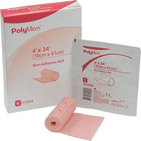 PolyMem Non-Adhesive Wound Dressing, Sterile, Foam, 4' X 24' Roll, 5244 (Case of 8)