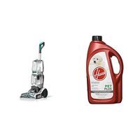 Hoover Smartwash Automatic Carpet Cleaner, FH52000, Turquoise &  PETPLUS Concentrated Formula, 64oz Pet Stain and Odor Remover, AH30320, Green