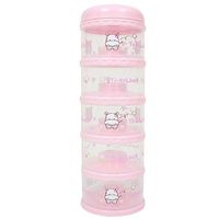 Yomilock 5-Layer Antibiotic Milk Powder Container / Dispenser, Pink - Made In Korea