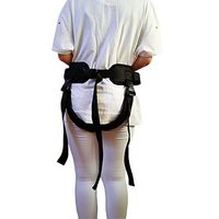 XIHAA Healthcare Adjustable Shift Belt,Nursing Security Restraint Band,The Elderly Rehabilitation Equipment Health Care for Wheelchair Users(Black),Cottonfree