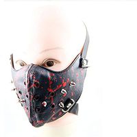 Crazy Genie Halloween Cosplay Gothic Horror Anti Dust Cycling Bicycle Bike Motorcycle Racing Ski Face Mask (Blood Anime)
