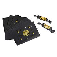 200pcs Black Pumpkin Candy Wrapping Paper Halloween Candy Paper Fashion Candy Wrapping Paper for Store Party DIY