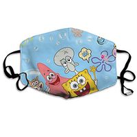 SSUJ7 Spongebob Men Women Adjustable Earloop Mouth Guard Anti-Dust Washable Reusable Mouth Guard for Kids Teens Adults Anti Pollution,Anti-smog