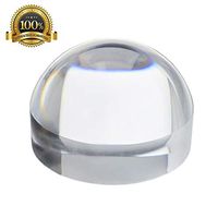 6X 80mm Magnifier Crystal Acrylic Magnifying Glass Dome Classic Loupe for Reading
