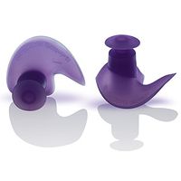 LANE 4 Accessories – Ear Plugs with Storage Case, Ergonomic Shape Chlorine-Proof Waterproof Silicone, Soft Flexible Comfortable Reusable Unisex for Adults Men Women Children EP005 (Purple)