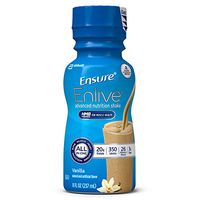Ensure Enlive Advanced Nutrition Shake with 20 grams of high-quality protein, Meal Replacement Shakes, Vanilla, 8 fl oz (4 Count)