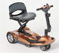 EV Rider Transport AF Plus Automatic Folding Scooter with Remote - Lithium Battery Lightweight Travel Mobility Scooter (Copper)