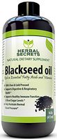 Herbal Secrets Black Seed Oil Natural Dietary Supplement - Cold Pressed Black Cumin Seed Oil from 100% Genuine Nigella Sativa Oz bottle (16)