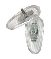 ASKANA Silver 17 mm Clip-on Silicone Replacement Nose Pads (10 Pairs)