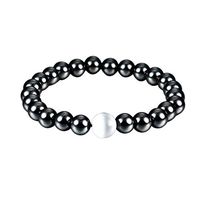 CosMos777 Weight Loss Round Black Stone Magnetic Therapy Health Care Magnetic Hematite Stretch