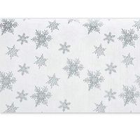 Silver Pearl Snowflakes Tissue Paper - 20in. x 30in. (24 Sheets)