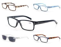 5-Pack Reading Glasses 2.0 Mens/Womens,Readers Comfort Spring Hinges,Sun Reader