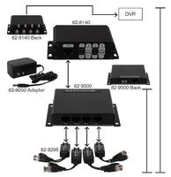 4 UTP-to-1 UTP Receiver/Transmitter